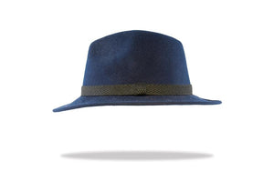 Men's Wool Felt Fedora in Navy - The Hat Project