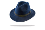 Load image into Gallery viewer, Men&#39;s Wool Felt Fedora in Navy MF14-2- The Hat Project
