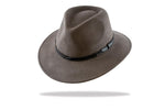 Load image into Gallery viewer, Men&#39;s Wool Felt Outback Fedora in Ash - The Hat Project
