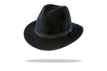 Load image into Gallery viewer, Fedora Womens Hat - Wool Felt in Black MF14-2BL  
