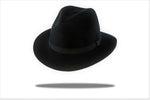 Load image into Gallery viewer, Fedora Womens Wool Felt Hat in Black MF14-2
