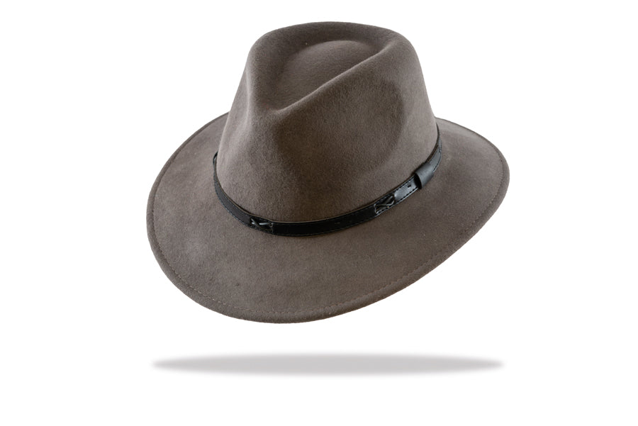 Womens Wool Felt Fedora in Ash MF14-01t