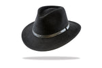 Load image into Gallery viewer, Womens Wool Felt Fedora in Black MF14-01BL
