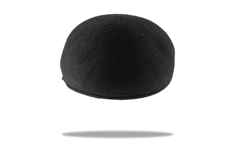 Ascot Men's wool felt cap in black