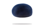 Load image into Gallery viewer, Men&#39;s Ascot Wool Felt Flat Cap in Navy - The Hat Project
