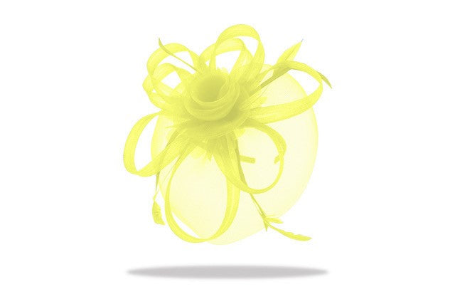 Fascinators for the Spring Carnival in lemon