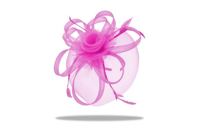 Fascinators for the Spring Carnival in Fuschia