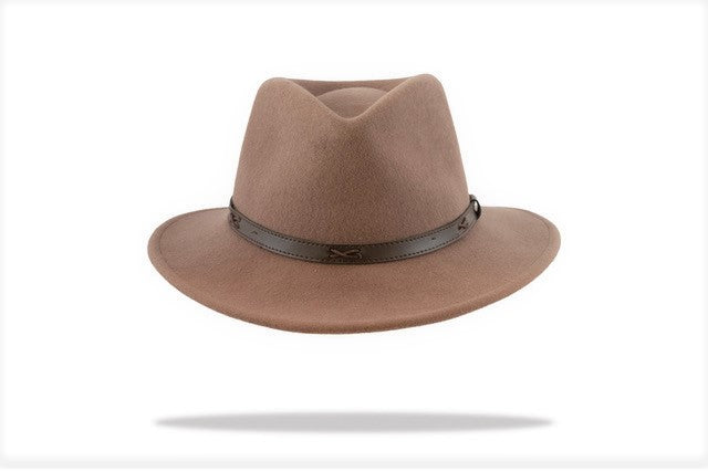 Outback Fedora Wool Felt in Walnut MF14-1