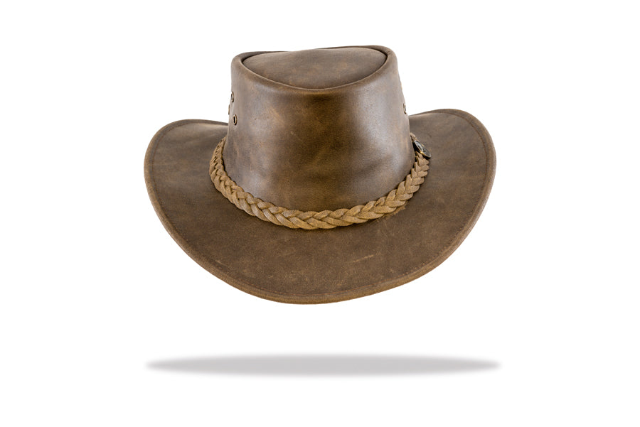 Leather Hat Mens Australian Made Barmah Red Rock The Hat Project