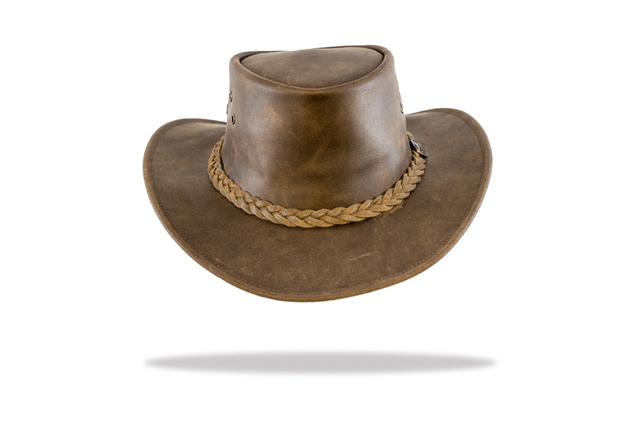 Leather Hat -Mens -Australian Made- Barmah-Lightning Ridge
