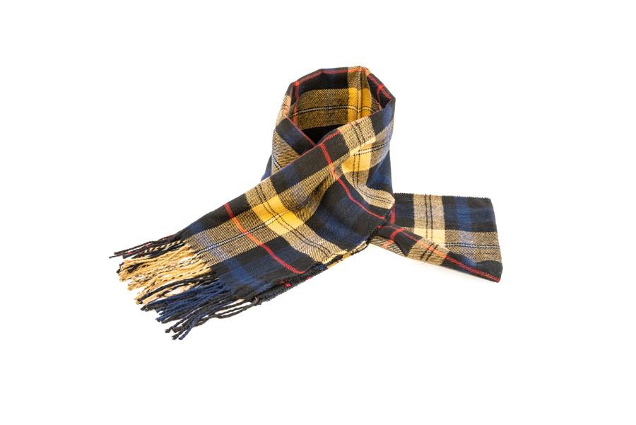 Men's Yellow Checkered Scarf - The Hat Project