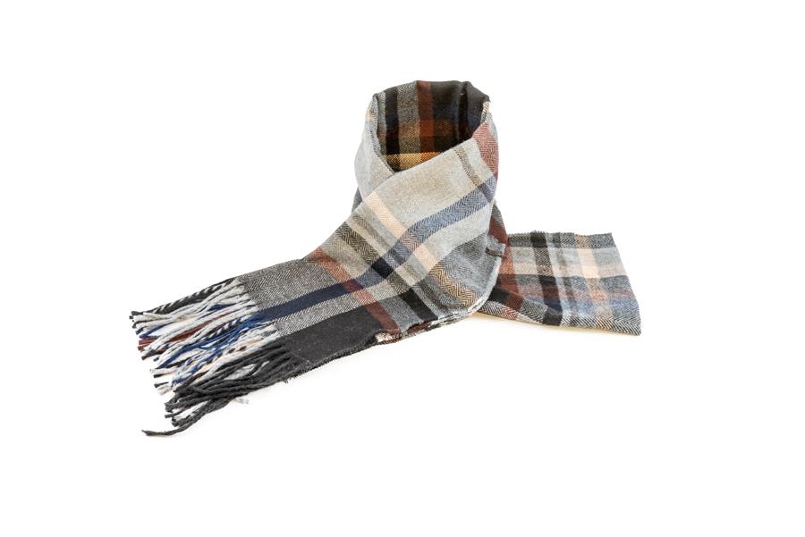 Men's Red Checkered Scarf - The Hat Project