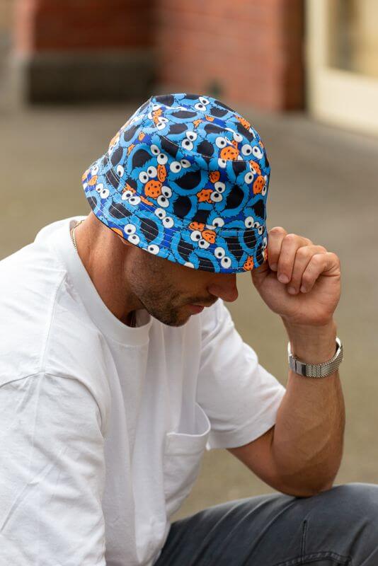 men's reversible cookie monster bucket hat