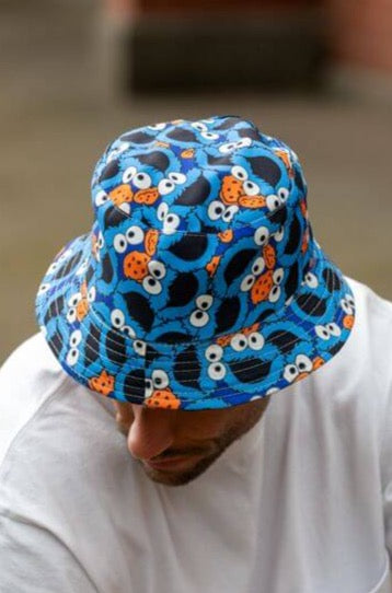 men's reversible cookie monster bucket hat