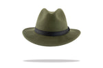 Load image into Gallery viewer, Fedora Men&#39;s Wool Felt in deep Olive MF14-2G
