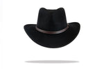 Load image into Gallery viewer, Men&#39;s Wool Felt Cowboy Hat in Black MF-6012
