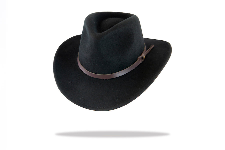 Men's Wool Felt Cowboy Hat in BlackMF-6012