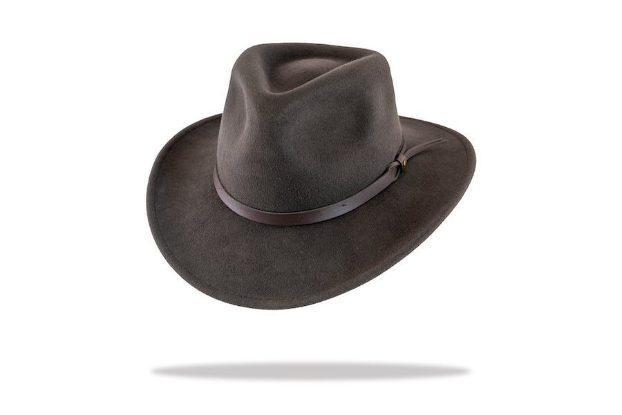 Men's Wool Felt Cowboy Hat in Smokey GreyMF-6012
