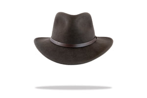 Men's Wool Felt Cowboy Hat in Smokey Grey MF-6012
