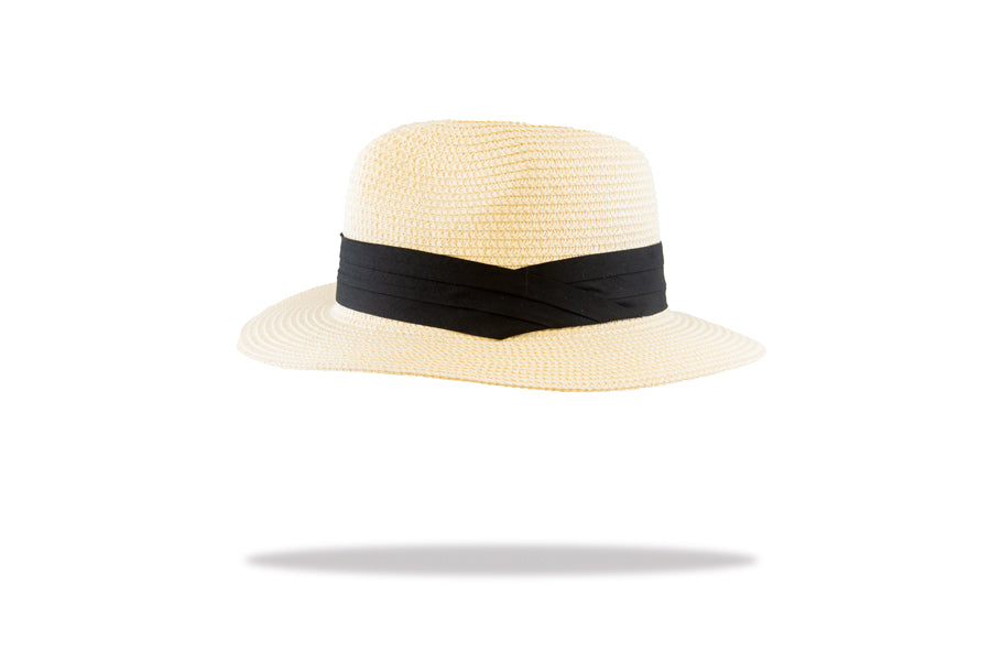 Womens Summer Fedora in Ivory MF16-1