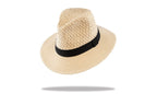 Panama Womens in natural with Black Band MF16-9.