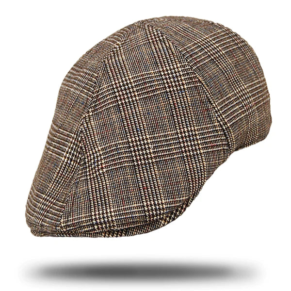 Stanton Tweed Pattern Ivy Cap in Brown