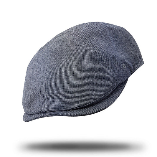 Stanton Linen Blend Ivy Cap in Navy