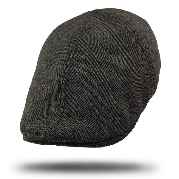 Stanton Leo Flat Cap in Black SY710