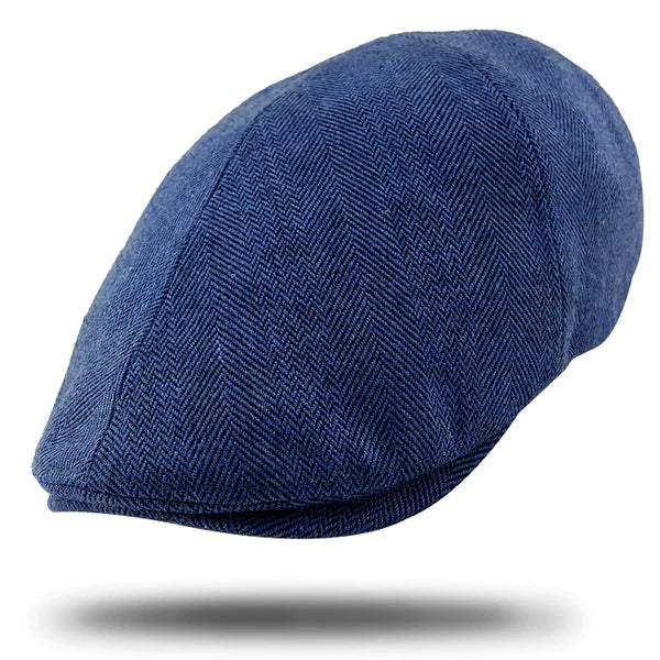 Stanton Leo Flat Cap in Blue SY710