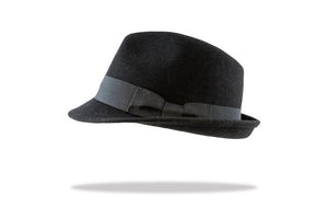 Men's Wool Felt Trilby Hat in Black - The Hat Project