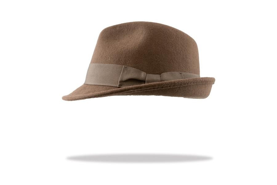 Men's Wool Felt Trilby Hat in Brown - The Hat Project