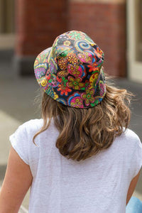 women's paisley bucket hat