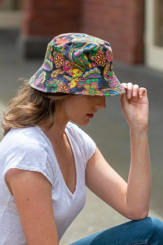 Womens Bucket Hat Paisley BK20-10