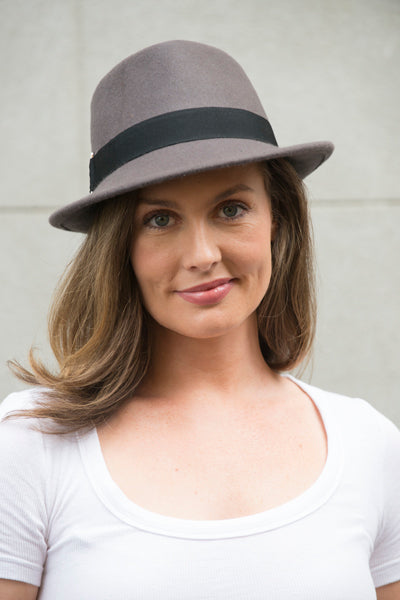 Trilby Women's Wool Felt Hat in Ash WF14-05Tpe