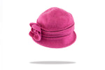 Load image into Gallery viewer, Women&#39;s Soft  Wool Cloche Hat in Fuschia HW-02F
