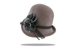 Load image into Gallery viewer, Womens wool felt Cloche in Ash WF14-3
