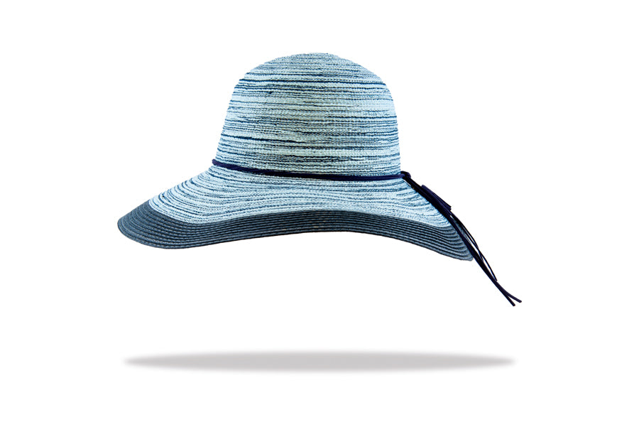 Women's wide brimsunhat Blue WS18-2