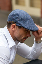 Mens Flat Cap in Blue FC15-4