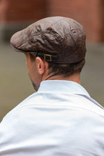Load image into Gallery viewer, Mens Flat Cap Faux Leather in Brown MF15-1Br
